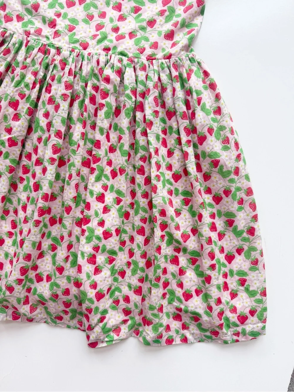 Mini Boden Strawberry Pinafore Dress size 8/9